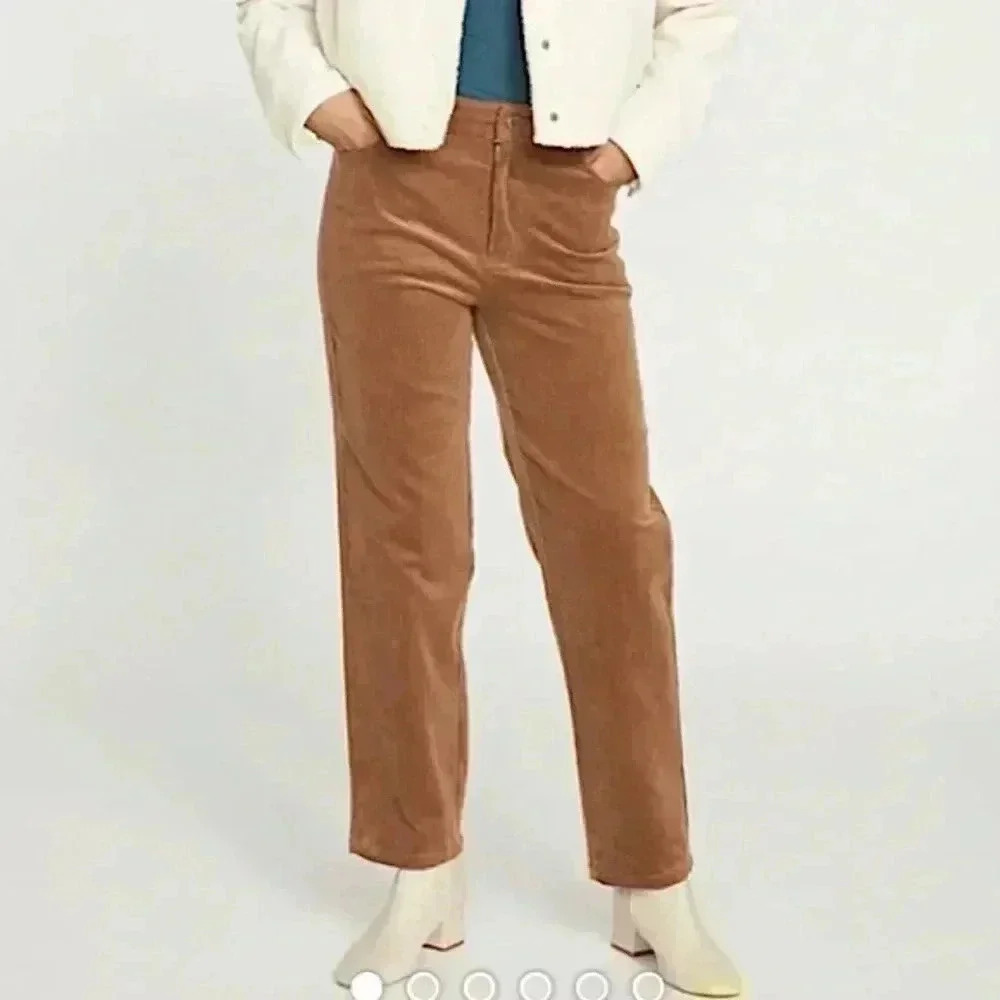 NewvUniversal Standard Cassidy Straight Leg Corduroy Pants High Rise Size 10